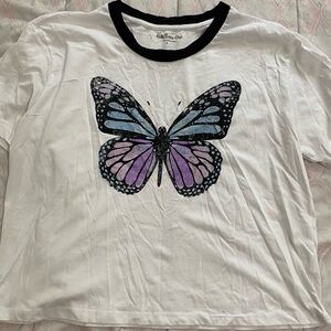 Purple & Blue Butterfly Shirt